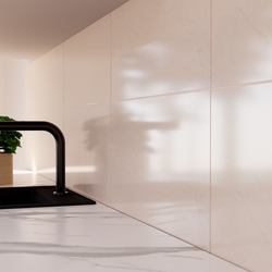 PORCELANATO 60 cm x 60 cm MADRAS BEIGE BRILLANTE CAJA DE 1.44 m2