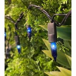 GUIA NAVIDAD 100 LUCES AZUL CON DOBLE CONEXION