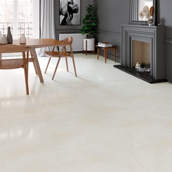 PORCELANATO 60 cm x 60 cm BEIGE BRILLANTE TYMFI CAJA DE 1.08 m2