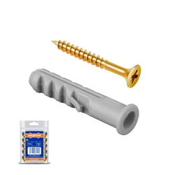 TORNILLO MADERA 5 mm x 50 mm CON ANCLA 8 mm x 40 mm