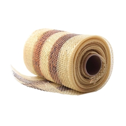 MALLA NAVIDAD 14 cm x 9.14 m D DORADO-ROJO VINO