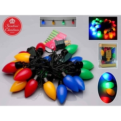 GUIA NAVIDAD DECORATIVA 20 LUCES CHILES MULTICOLOR