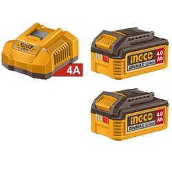 BATERIA + CARGADOR LINEA MULTIPLE HERRAMIENTAS 20 V 4.0 Ah AMARILLO/NEGRO EASY FIND