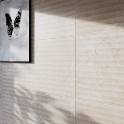 AZULEJO CERAMICO DE 30 cm x 60 cm x 9.5 mm LAKOS BEIGE 3D MATE CAJA DE 1.62 m2 ESP